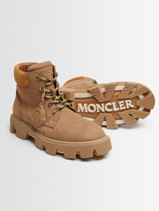 Moncler Peak City suede leather lace-up boots 3 Moncler Peak City suede leather lace-up boots