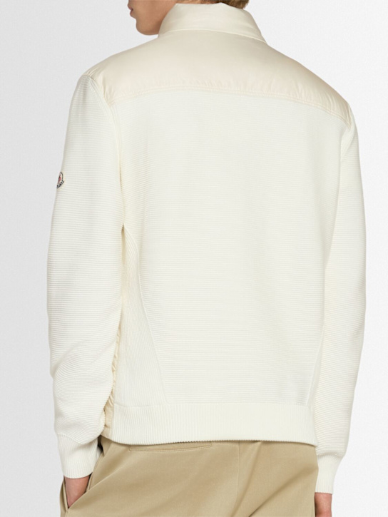 Moncler Cotton & nylon down cardigan jacket