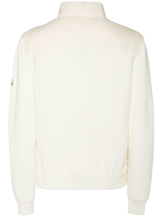 Moncler Cotton & nylon down cardigan jacket