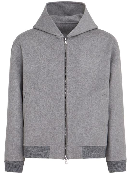 The Core Wool blend full zip hoodie