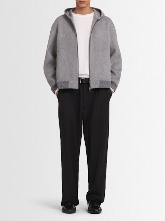 The Core Wool blend full zip hoodie