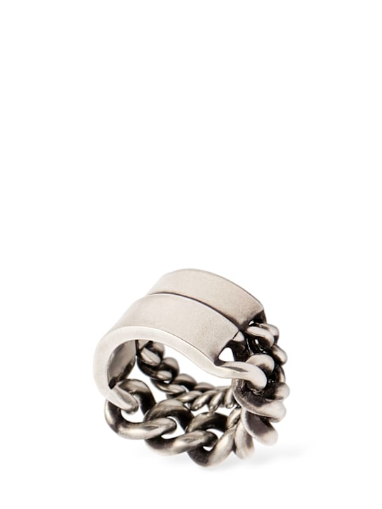 Ann Demeulemeester Ize double-chain silver ring