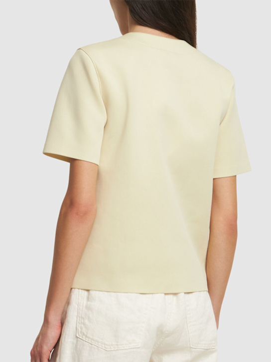 Auralee Wetsuit jersey lace-up top