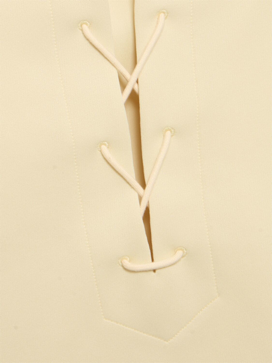 Auralee Wetsuit jersey lace-up top