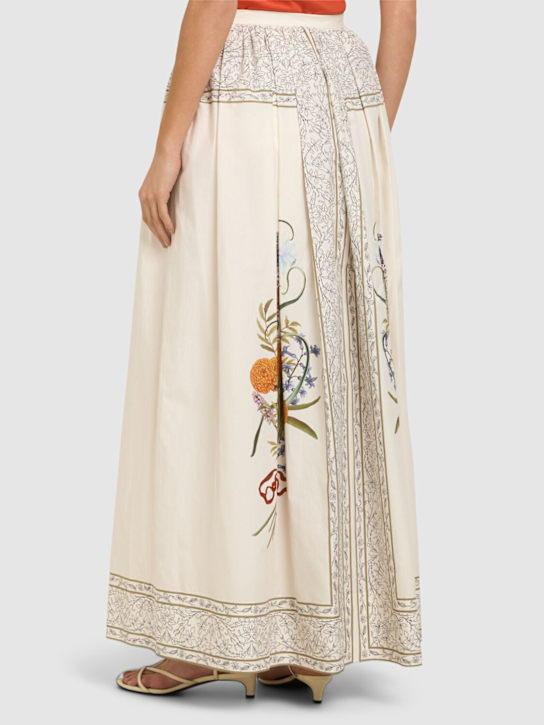 Giambattista Valli Printed poplin skirt