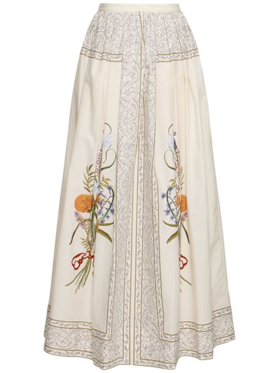 Giambattista Valli Printed poplin skirt