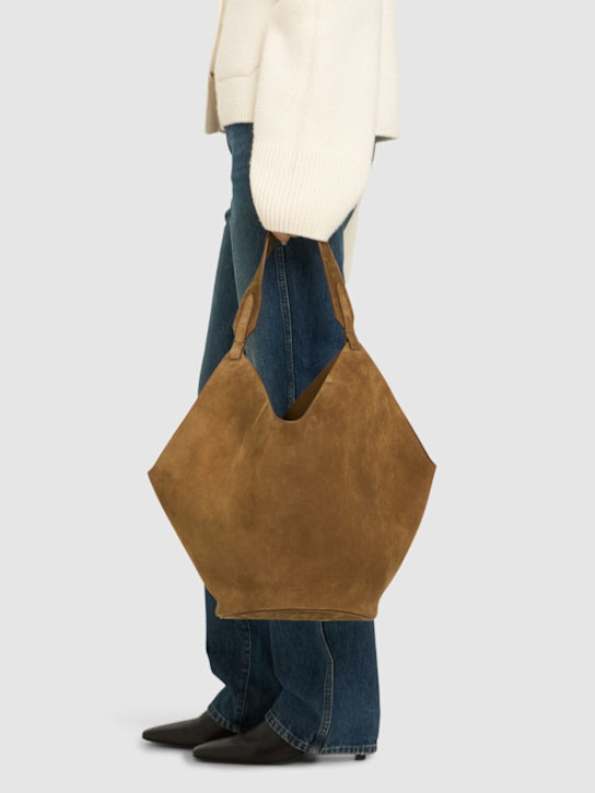 Khaite Medium Lotus suede tote bag