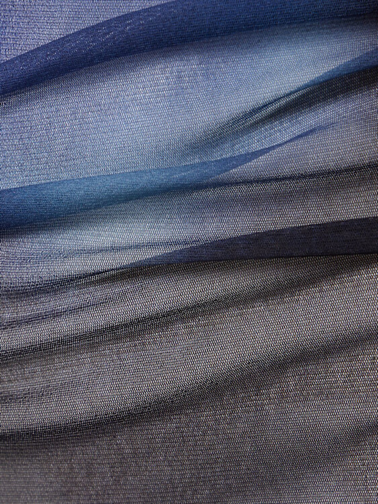 Jean Paul Gaultier Le Mâle printed mesh mini dress