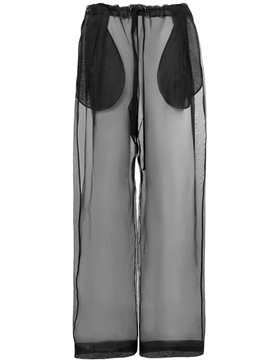Khaite Trenton stretch silk organza pants