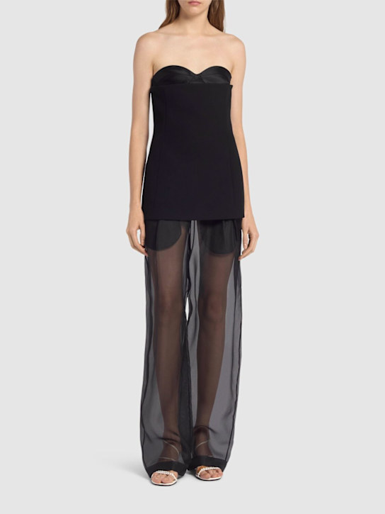 Khaite Trenton stretch silk organza pants