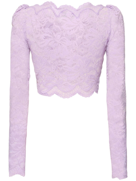 Rabanne Long sleeve lace crop top 4 Rabanne Long sleeve lace crop top