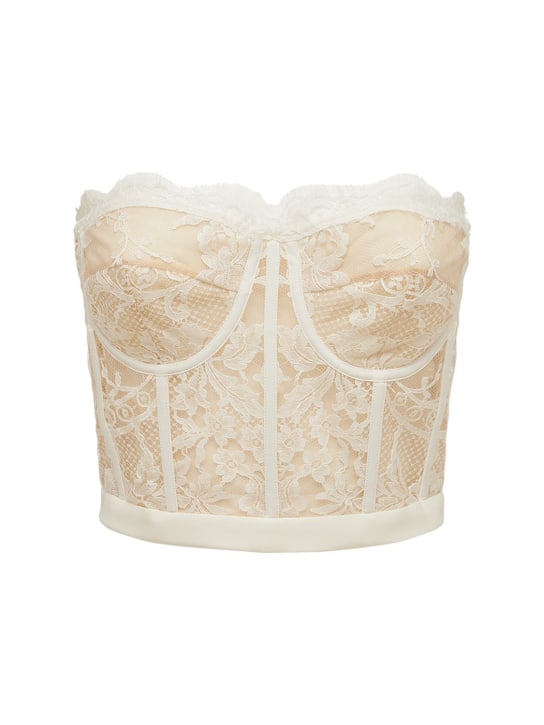 McQueen LACE BUSTIER TOP