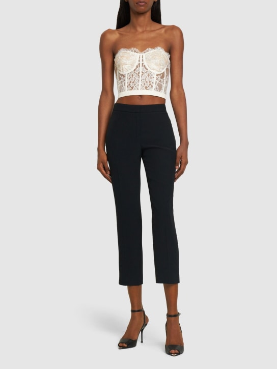 McQueen LACE BUSTIER TOP