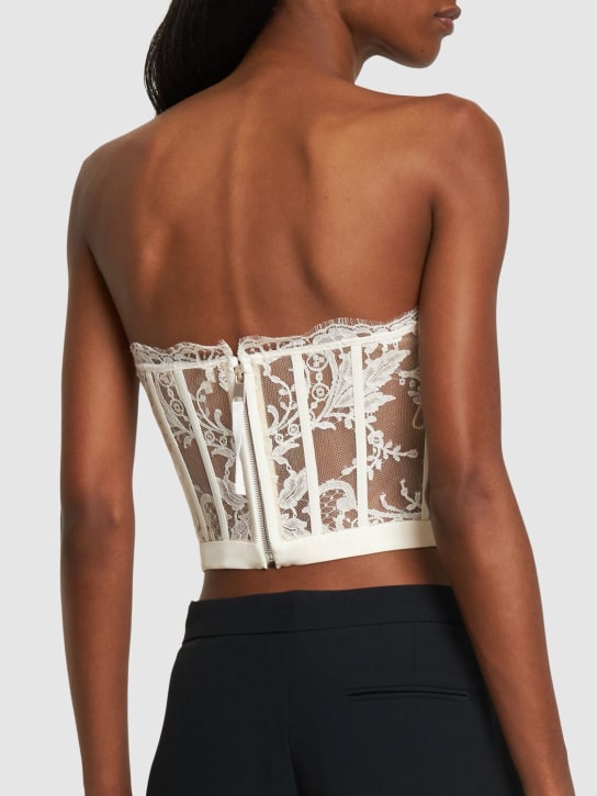 McQueen LACE BUSTIER TOP 3 McQueen LACE BUSTIER TOP