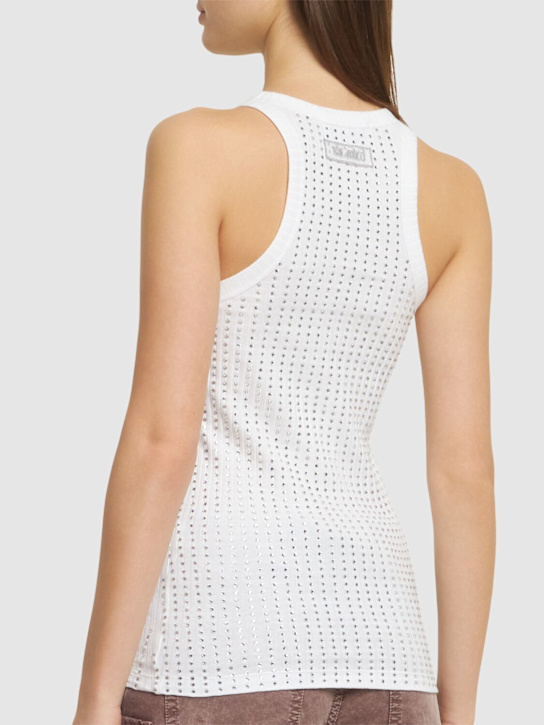 The Attico Crystal embellished jersey tank top 4 The Attico Crystal embellished jersey tank top