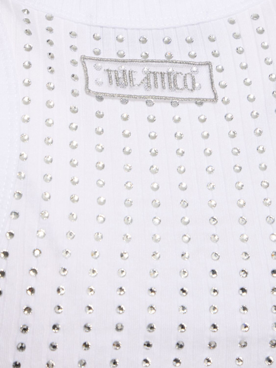 The Attico Crystal embellished jersey tank top 6 The Attico Crystal embellished jersey tank top