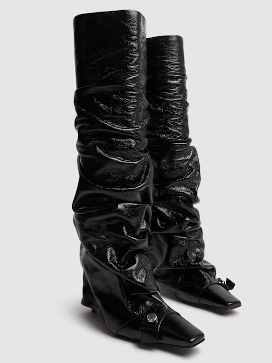 The Attico 95mm Juno shiny leather knee-high boots 3 The Attico 95mm Juno shiny leather knee-high boots