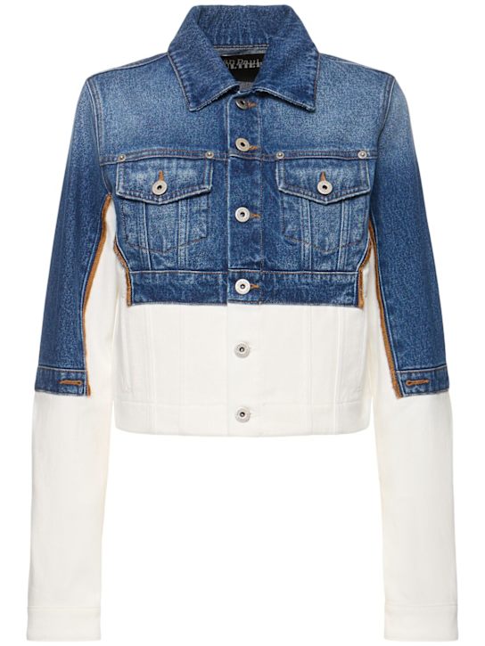 Jean Paul Gaultier Petit Grand trompe l'oeil denim jacket