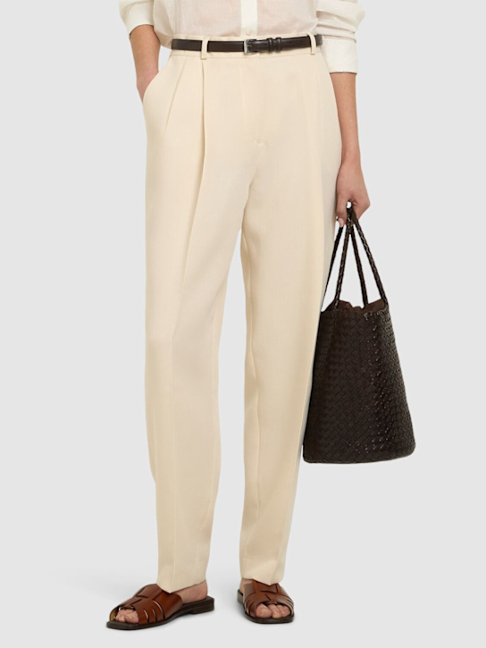 Hereu 10mm Ancora squared leather slides