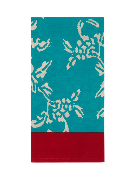 LISA CORTI Set of 4 Queen Green Kandem napkins