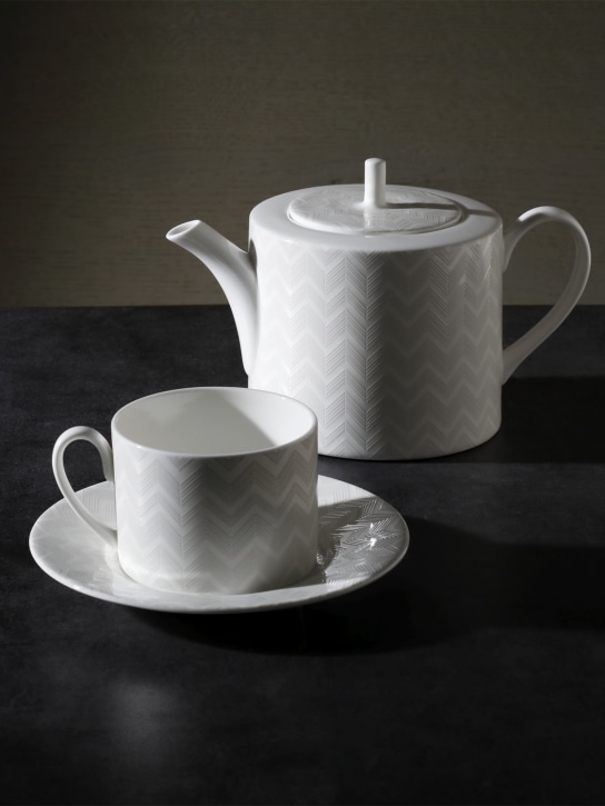 Missoni Home Zig Zag White 2 piece tea set