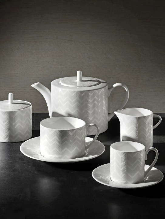 Missoni Home Zig Zag White 2 piece tea set 3 Missoni Home Zig Zag White 2 piece tea set