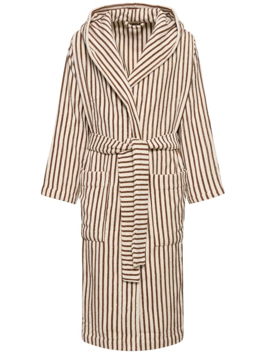 Tekla Kodiak Stripes bathrobe