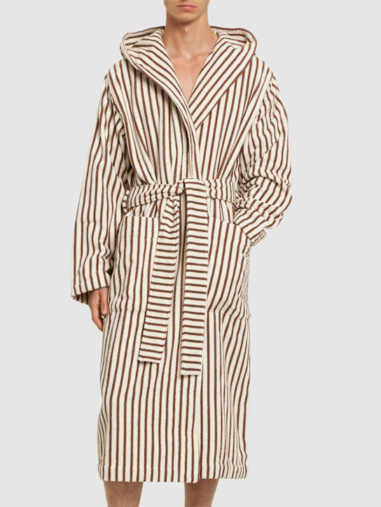 Tekla Kodiak Stripes bathrobe