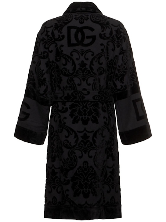 Dolce&Gabbana Cotton jacquard bathrobe