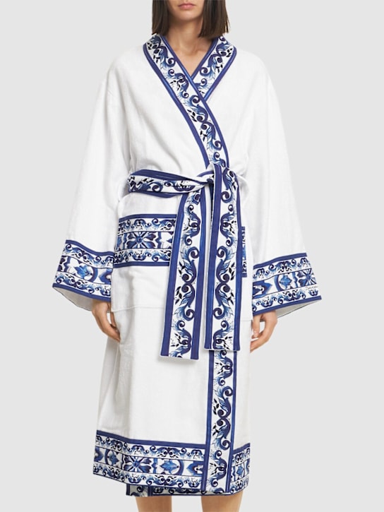 Dolce&Gabbana Blue Mediterraneo bathrobe 4 Dolce&Gabbana Blue Mediterraneo bathrobe