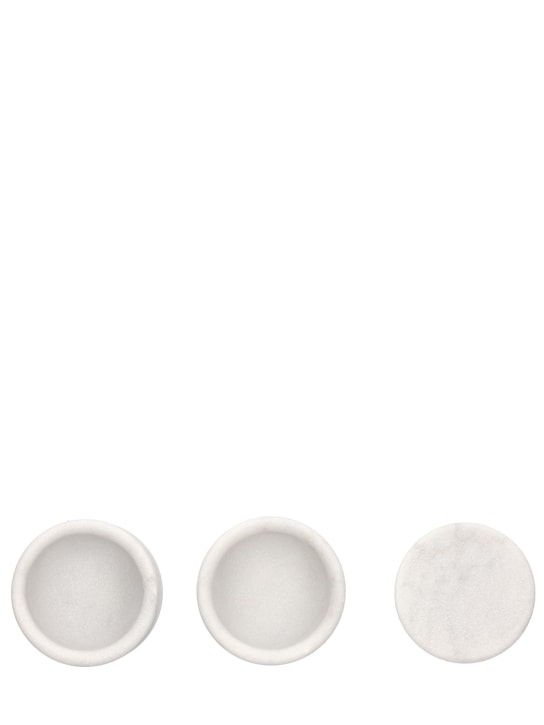 Salvatori Sale & Pepe marble containers w/ lids 3 Salvatori Sale & Pepe marble containers w/ lids