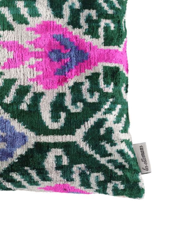 Les Ottomans Cotton velvet cushion