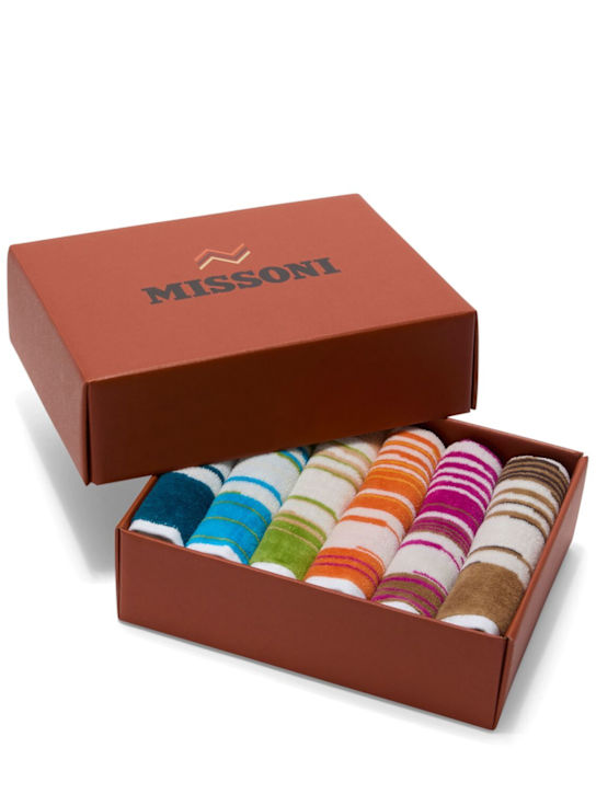 Missoni Home Set of 6 Fiammetta face towels