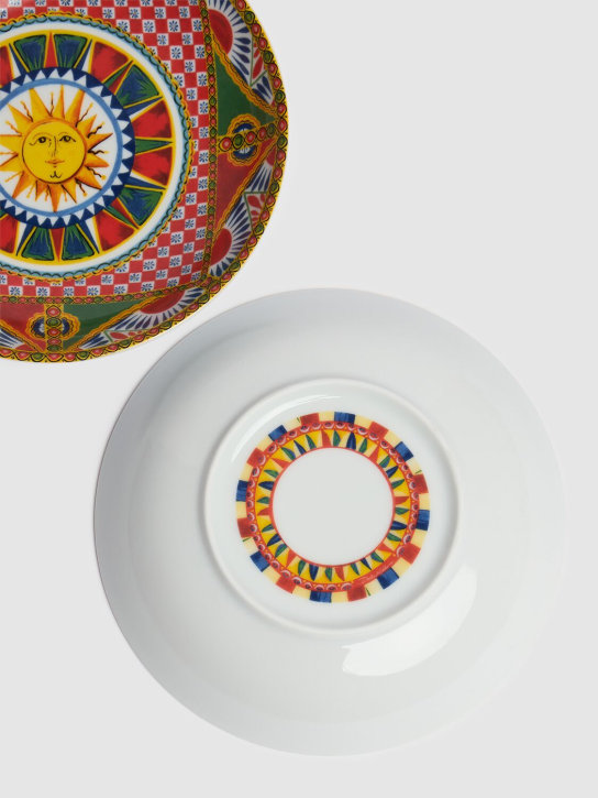 Dolce&Gabbana Set of 2 Sole Carretto soup plates 3 Dolce&Gabbana Set of 2 Sole Carretto soup plates