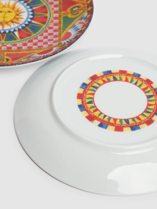 Dolce&Gabbana Set of 2 Sole Carretto fruit plates 3 Dolce&Gabbana Set of 2 Sole Carretto fruit plates