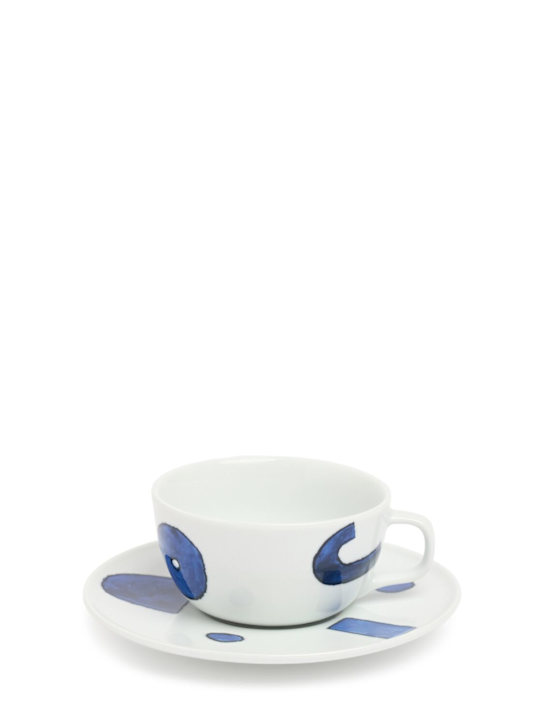 Alessi Set of 4 Itsumo teacups & saucers