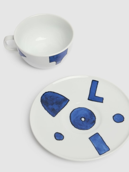 Alessi Set of 4 Itsumo teacups & saucers