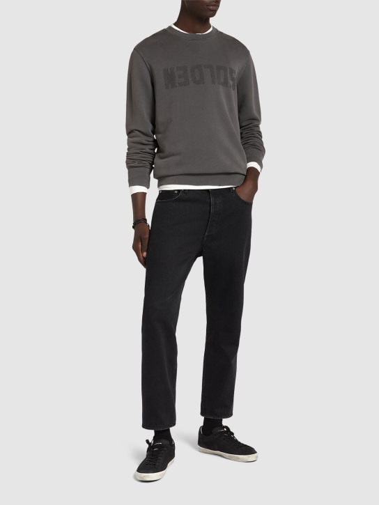 Golden Goose Logo cotton jersey crewneck sweatshirt