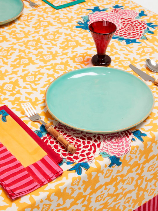 LISA CORTI Arabesque Corolla square tablecloth