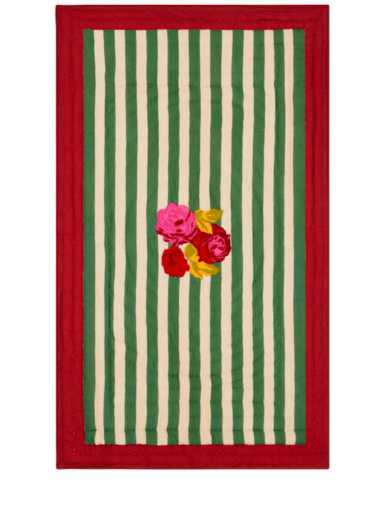 LISA CORTI Nizam Stripes Green junior quilt