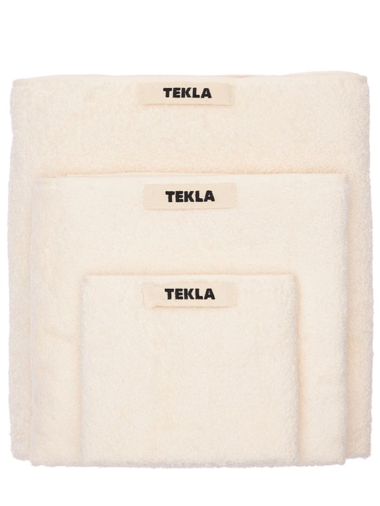 Tekla Set of 3 organic cotton towels