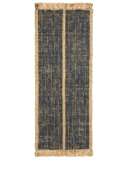 Ferm Living Athens striped handwoven jute runner