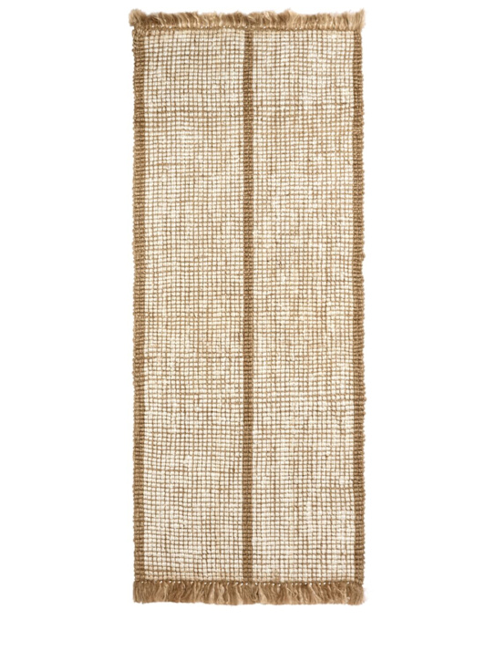 Ferm Living Athens striped handwoven jute runner