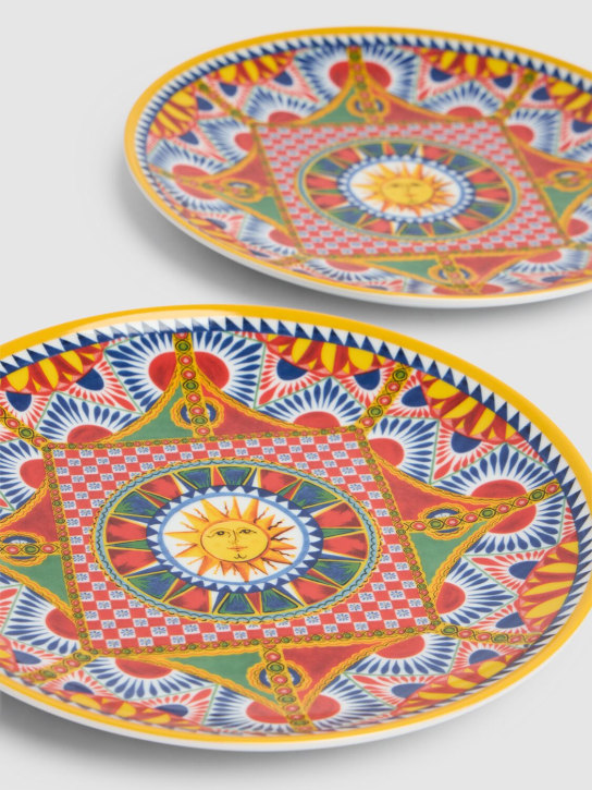 Dolce&Gabbana Set of 2 Sole Carretto dinner plates