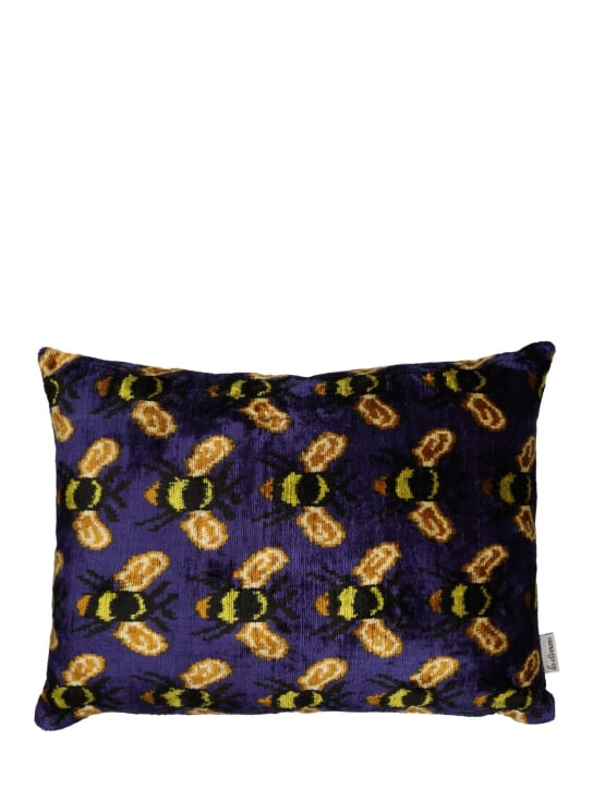 Les Ottomans Silk & cotton velvet cushion
