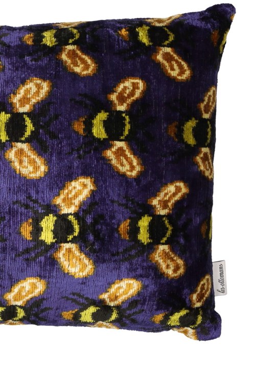 Les Ottomans Silk & cotton velvet cushion