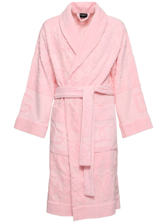 Dolce&Gabbana Cotton jacquard bathrobe
