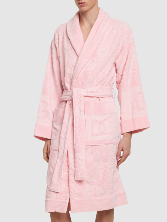 Dolce&Gabbana Cotton jacquard bathrobe 3 Dolce&Gabbana Cotton jacquard bathrobe