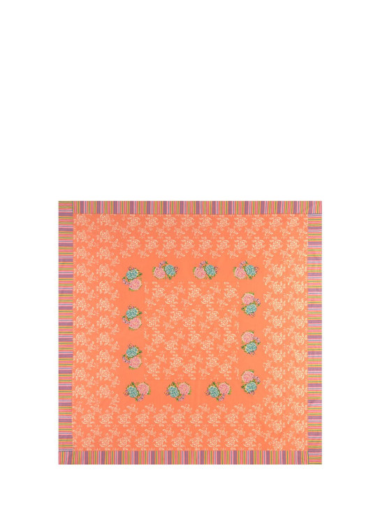 LISA CORTI Kandem Queen Peach cotton tablecloth