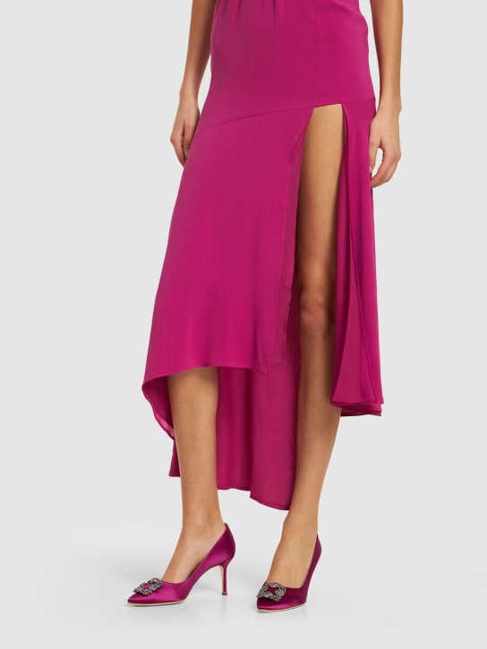 Manolo Blahnik 70mm Hangisi satin pumps